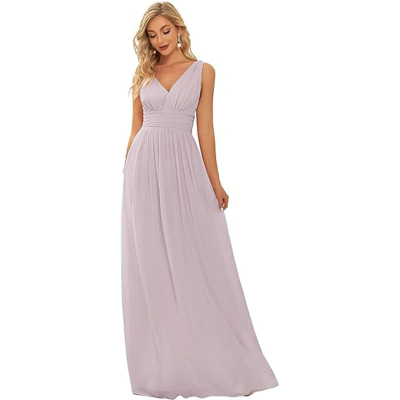 Evening Gown V-neck Dress